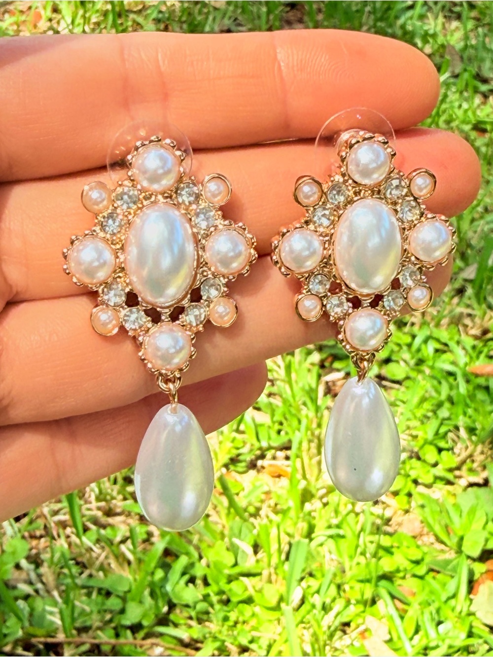 New! Drop Earrings — Pearl & Gold Statement Luxury Jewelry